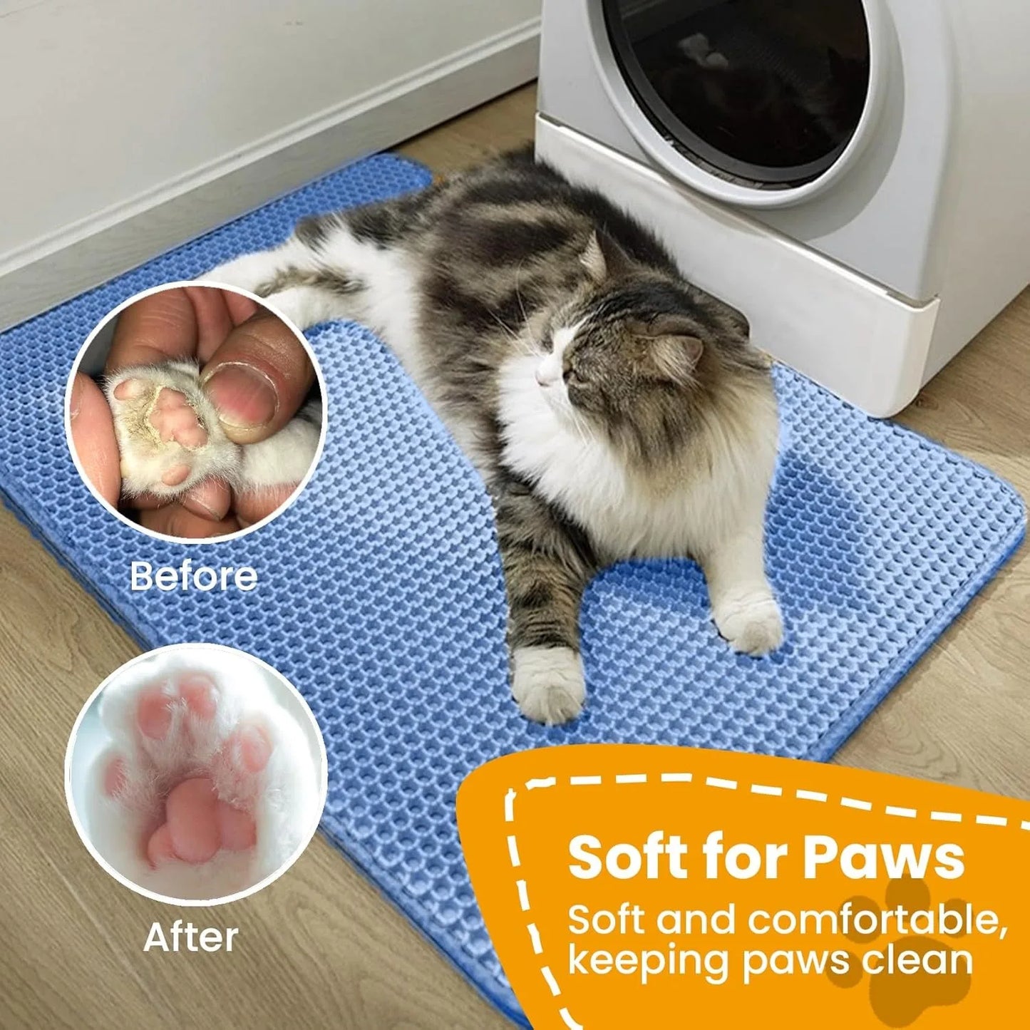 Waterproof Double Layer Cat Litter Mat | Keep Floors Clean & Mess-Free