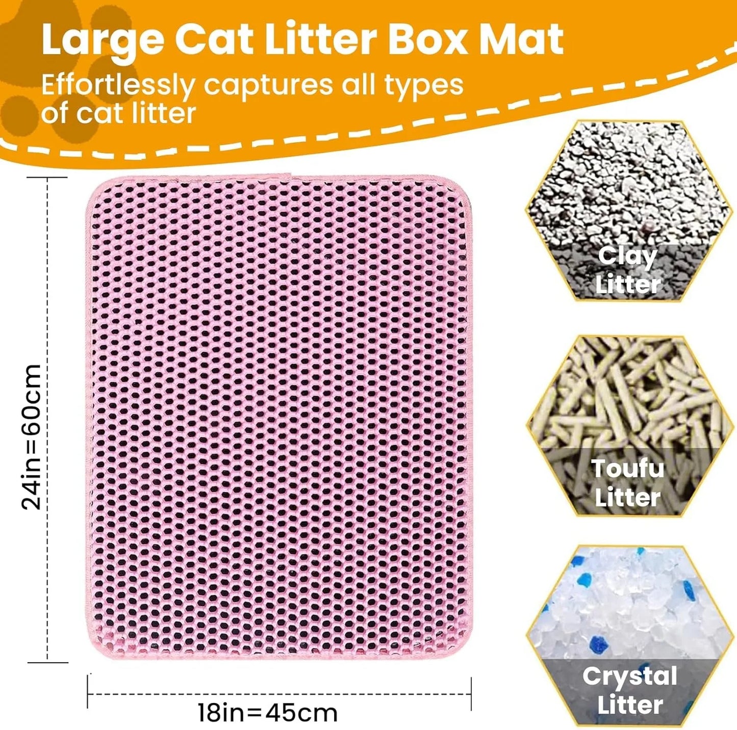Waterproof Double Layer Cat Litter Mat | Keep Floors Clean & Mess-Free